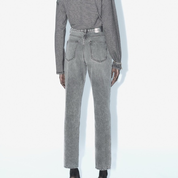 NEW ZARA Z1975 MOM FIT JEANS WITH HIGH WAIST - Picture 5 of 6